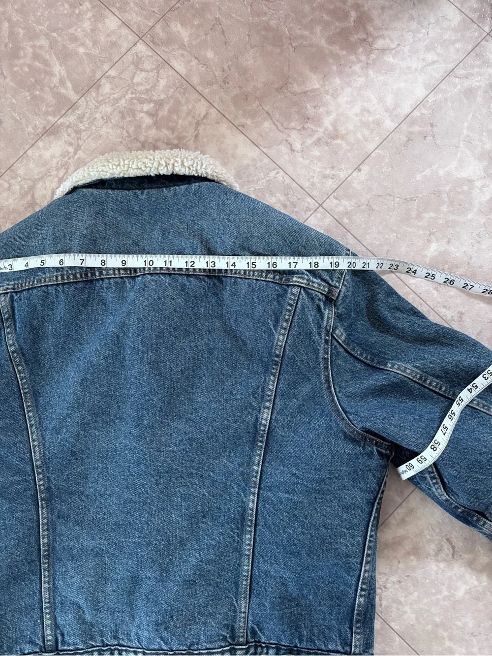 Vtg. Tier III  Levis Sherpa Denim Jacket Mens Medium Blue Trucker Made USA 80s